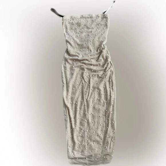tube dress beige Celine Premium 100% Linen Dress and Shirt Set – Muse Robe